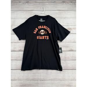 47 Brand San Francisco Giants Short Sleeve T-Shirt Mens XXL Black Orange NEW‎